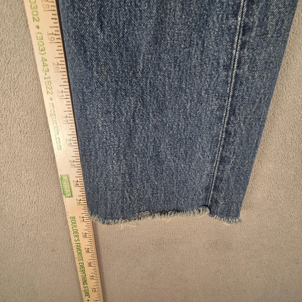 VTG Levis 501 Jeans Mens Blue Med‎ Wash Straight Altered Hem Made USA Fits 30x27